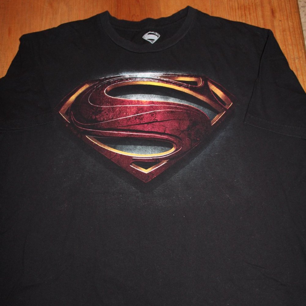 DC Comic Man of Steel, Black T-shirt, Sz. XXL